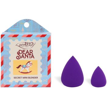 puroBIO Cosmetics Dear Santa SECRET burete pentru machiaj 2 bc în ambalaj cadou - imagine 2
